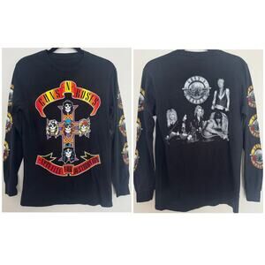 Guns N' Roses 'Appetite for Destruction' Long Sleeve Band Tee in Black